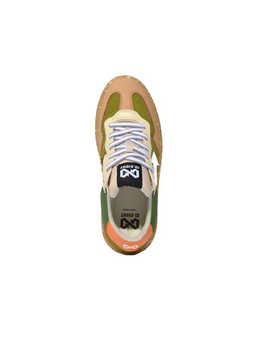 Sneakers Uriduri Olive Green in materiale riciclato Id. Eight | URI UOLIVE GREEN